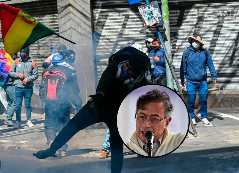 Grupos de manifestantes en Bolivia exigen la renuncia del presidente Rodrigo Paz Pereira. FOTO: AFP