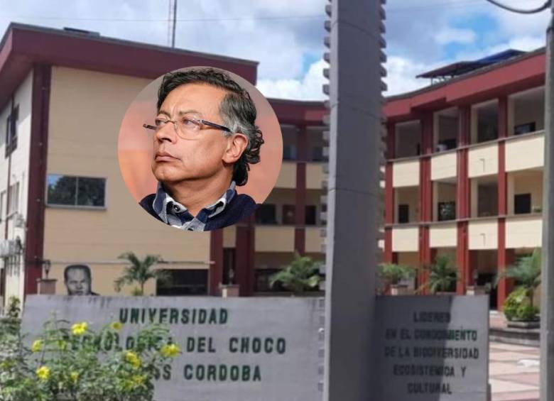 Sede de la Universidad Tecnológica del Chocó, intervenida por el presidente Gustavo Petro. Foto: U. del Chocó