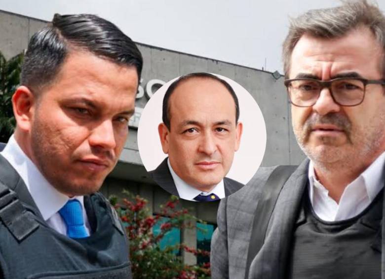 Sneyder Pinilla, el hoy magistrado Vladimir Fernández y Olmedo López. El primero y el tercero, hoy procesados por el escándalo de la UNGRD. Fotos: Colprensa y redes