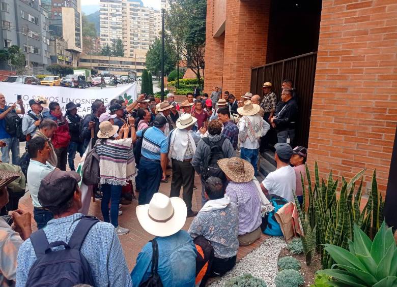 Las bases cafeteras son integradas por unos 500 caficultores. Foto Cortesía. 