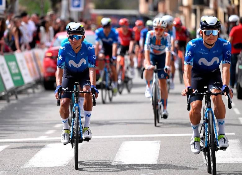 Nairo y Éiner, dos de los corredores colombianos que esperan ser protagonistas en la Vuelta. FOTO X-MOVISTAR