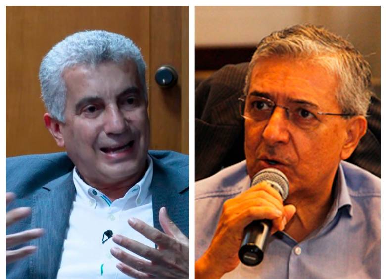 Luis Bernardo Vélez votó en contra de apelación para vender UNE; Fabio Humberto Rivera estuvo a favor. FOTOS: CORTESÍA