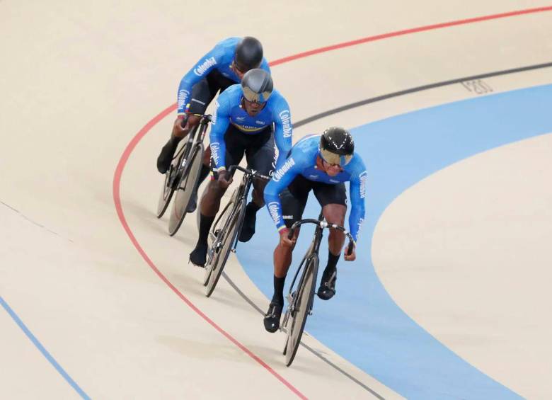 El ciclismo de pista aportó 5 cupos olímpicos para Colombia. FOTO: Tomada de X @OlimpicoCol