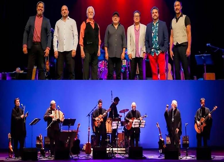 Arriba, Inti Illimani, Abajo, Quilapayún. Víctor Jara, uno de los principales referentes del movimiento de la Nueva Canción Chilena fue uno de los colaboradores más cercano de Inti-Illimani. Foto Cortesía. 