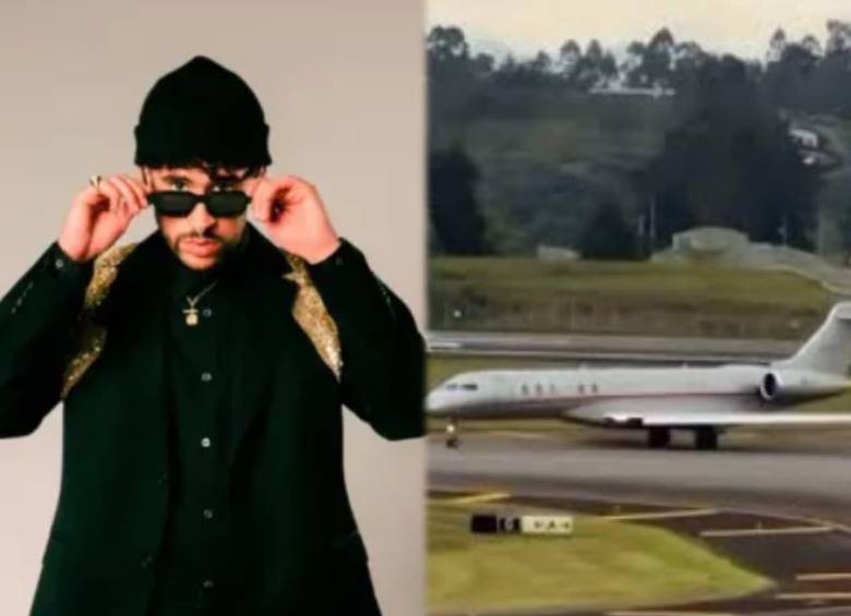El Bombardier Global 7500, avión en el que Bad Bunny se desplazó hasta Medellín, es considerado uno de los jets privados más lujosos y tecnológicos del mundo. FOTO: Colprensa y @aviation_skrg