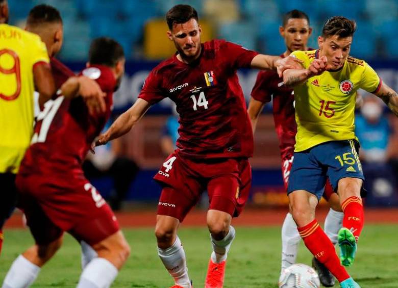 Venezuela recibe a Colombia en la última fecha de la Eliminatoria a Qatar. FOTO EFE