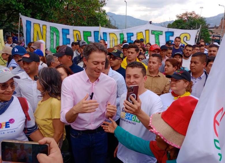 Daniel Quintero se vinculó a la manifestación en favor de las reformas del presidente Gustavo Petro. 