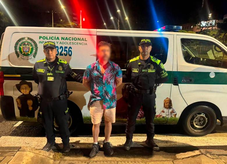 El extranjero, un hombre de 45 años, tendrá que responder por presunta demanda de explotación sexual con persona menor de 18 años. FOTO: POLICÍA