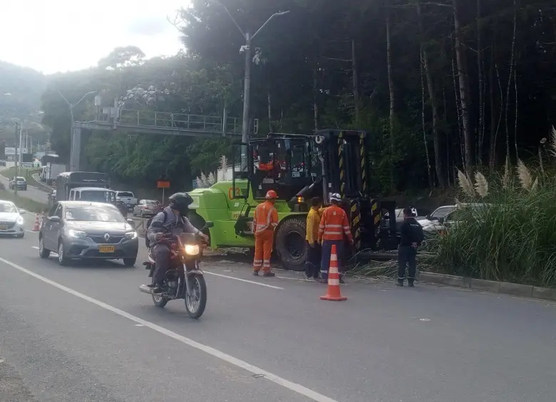 Así quedó el vehículo tras el accidente. FOTO: Cortesía Denuncias Antioquia