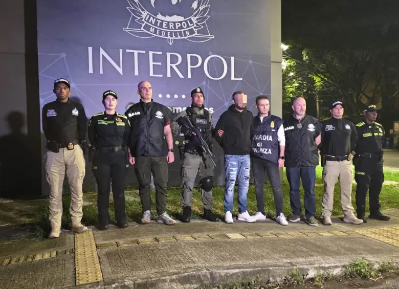 “Rizzi” era buscado en casi 200 países y es señalado de ser el enlace de la mafia italiana con el Clan del Golfo. FOTO: CORTESÍA ALCALDÍA DE MEDELLÍN