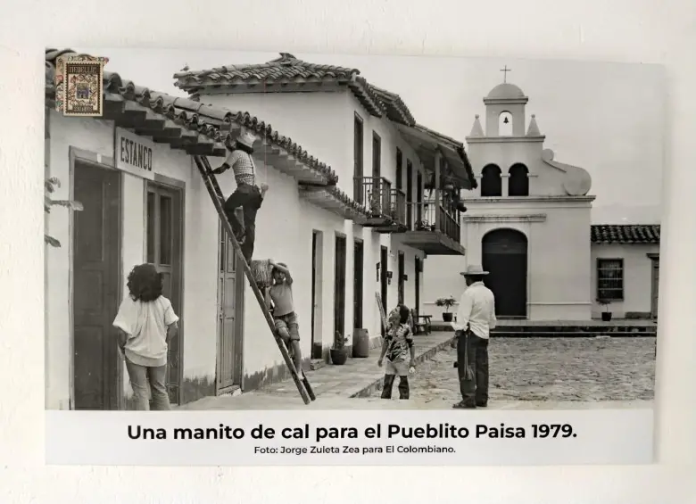 Esta es una de las fotografías que fueron tomadas por EL COLOMBIANO donde la historia del lugar quedo captada en estos lentes. FOTO: Cortesía Pueblito Paisa