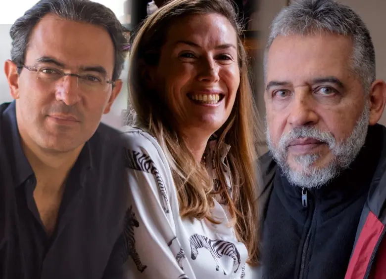 Juan Gabriel Vásquez, Sara Jaramillo Klinkert y Mario Mendoza figuran entre los autores colombianos más vendidos del último año. FOTOS EL COLOMBIANO