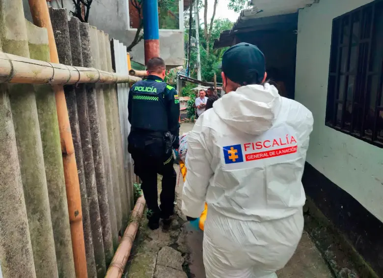 Este homicidio ocurrió el pasado 8 de enero en el corregimiento de San Cristóbal, de Medellín, donde asesinaron a Gustavo Andrés Morales Pico, de 22 años. FOTO: ANDRÉS GARCÍA HERNÁNDEZ