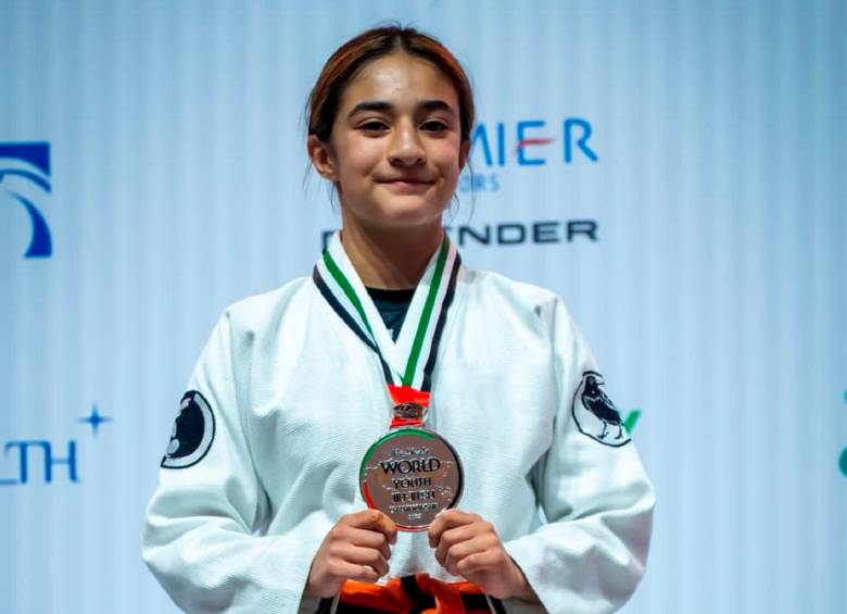 Emiliana Osorio ya suma tres medallas mundiales en jiu-jitsu. FOTO CORTESÍA