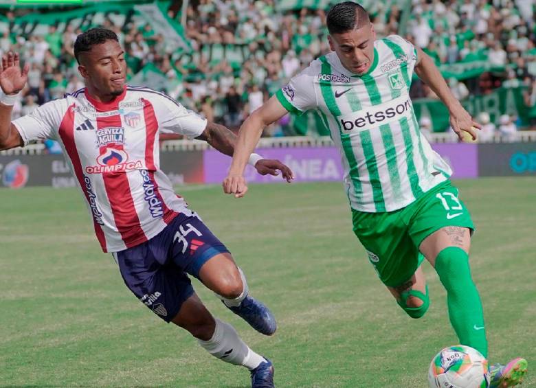 Nacional cayó en la última jornada de la fase regular, como local, 2-3 contra Junior. FOTO: Tomada de X Atlético Nacional