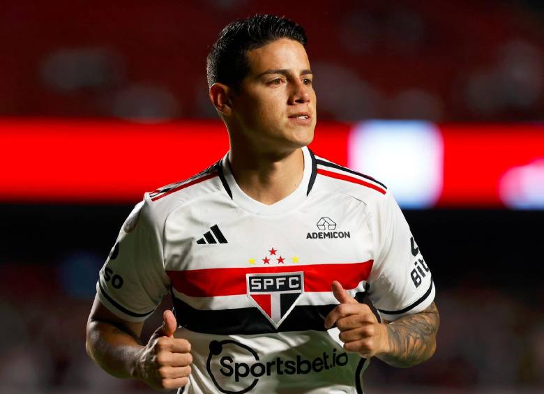 James Rodríguez viene siendo una de las figuras en el Sao Paulo. FOTO X-SAO PAULO