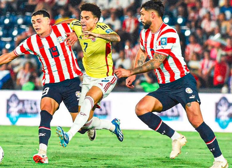 Luis Díaz, uno de los hombres destacados de Colombia en la doble fecha de la Eliminatoria al Mundial que se acaba de disputar. FOTO SELECCIÓN COLOMBIA