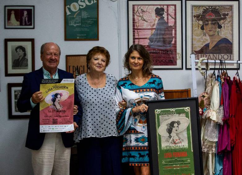 Luis Carlos Rico, Elisa Brex y Gisela Zivic, directores de Prolírica. FOTO: Julio César Herrera