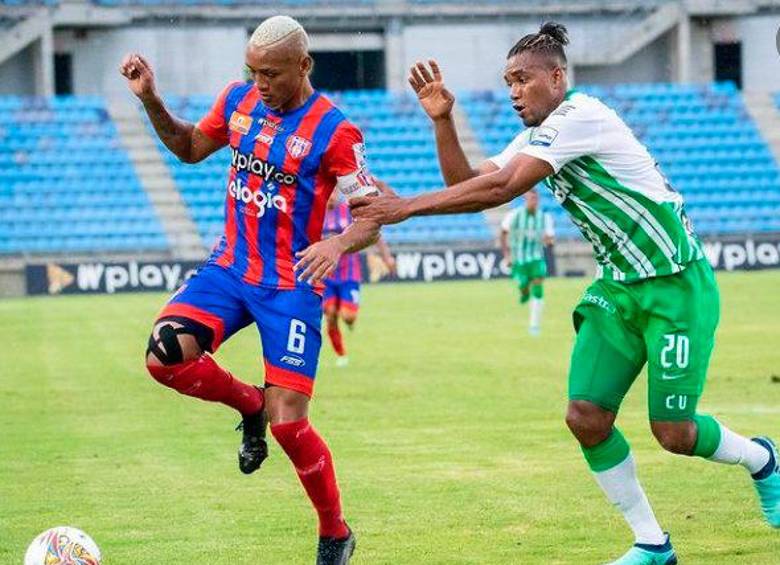 Danovis Banguero durante el duelo con Unión. FOTO Dimayor