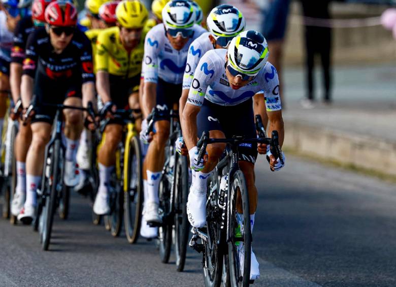 Éiner Rubio, de 28 años de edad, fue uno de los grandes protagonistas este domingo en la novena etapa del Giro de Italia. FOTO X-MOVISTAR TEAM