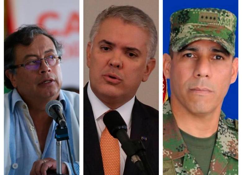 Al respaldo de Iván Duque se sumaron los ministros de Defensa y de Interior. FOTO: COLPRENSA