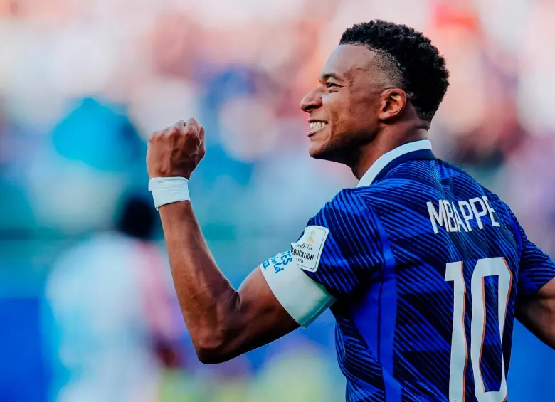 Kylian Mbappé suma 7 goles en esta Copa y alcanza un total de 19 goles en la historia de los Mundiales, a uno del máximo goleador, Lionel Messi. FOTO: X: @equipedefrance