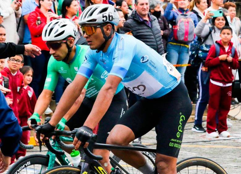 Chalapud venía de buscar varias etapas en la Vuelta a Colombia, pero no había logrado obtener el resultado. FOTO: @PROFE_RESTREPO