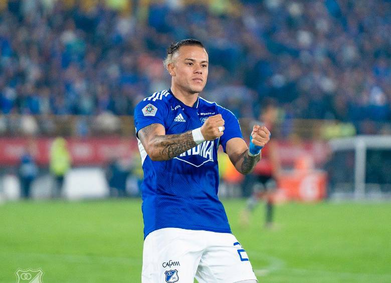Leonardo Castro fue el encargado de darle la victoria a Millonarios en el partido de ida de la semifinal sobre el Cúcuta. FOTO Millonarios