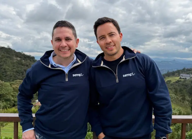Esteban Velasco, CEO y cofundador de Sempli; y Felipe Llano, COO y cofundador de Sempli. FOTO: Sempli.