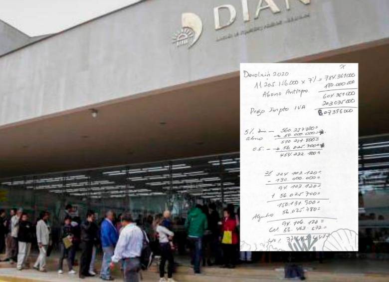 Gracias a ‘El ojo de la Dian’, una reconocida empresa de textiles tendrá que responder por contrabando de US$20 millones al año. Estas cuentas estaban en la libreta que fue encontrada en el allanamiento a una de las empresas fachada en Barranquilla, los nombres fueron borrados para no perjudicar la investigación. Foto: Colprensa