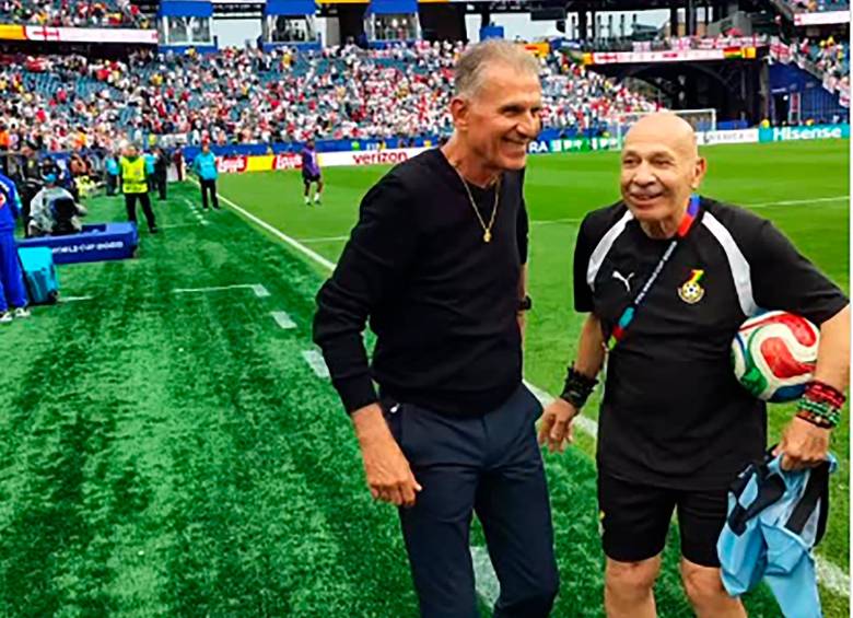El entrenador de Ghana, Carlos Queiroz, es un amigo cercano de Fernando Ruiz, un colombiano nacido en Barranquilla que es el utilero de la Selección de Ghana en el Mundial Norteamérica 2026. Foto: tomada del Instagram de @FernandoRuiz
