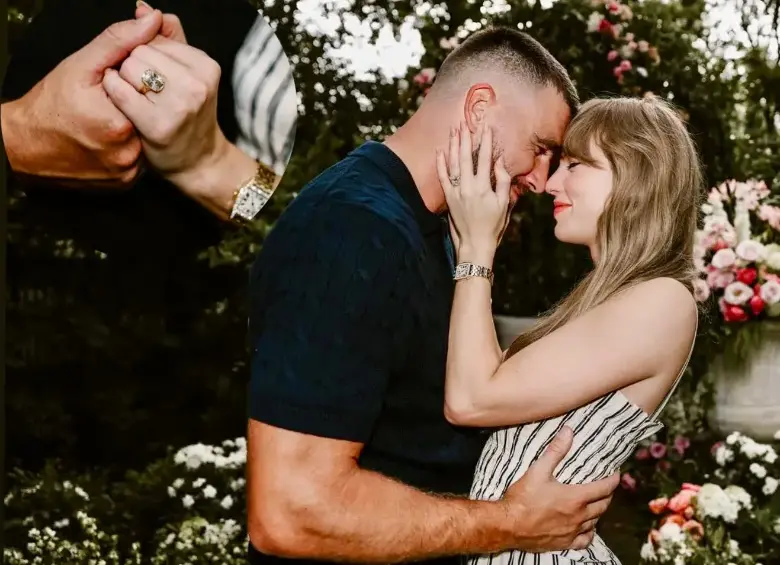 La unión de Taylor Swift y Travis Kelce no es solo un compromiso sentimental, es la consolidación de un verdadero imperio económico y cultural que seguirá moviendo cifras millonarias en música, moda, deportes, tecnología y hasta en la bolsa. FOTO: Tomada de IG.