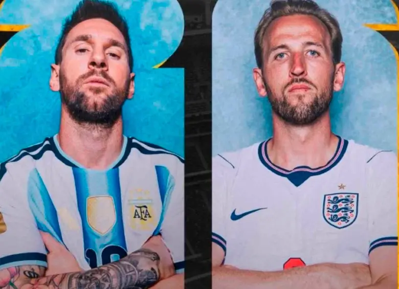 Lionel Messi y Harry Kane los goleadores de Argentina e Inglaterra se citan en Atlanta para disputar la semifinal del Mundial de Norteamérica. FOTO PANTALLAZO 