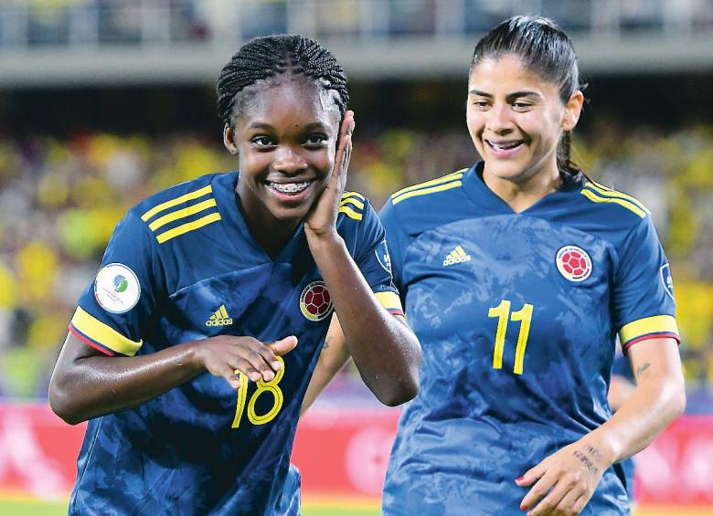 Linda Caicedo y Catalina Usme dos de las referentes de la selección Colombia en la Copa América. FOTO 