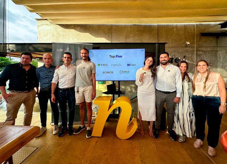 Algunos de los empresarios que conforman la primera cohorte de Medellín Next. FOTO: CORTESÍA