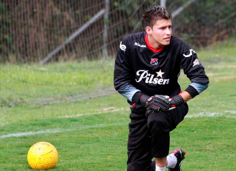 Jhon Bayron Garcia debutó con el Medellín en 2010, tras un proceso de formación de 10 años en el mismo club. Foto Archivo El Colombiano. 