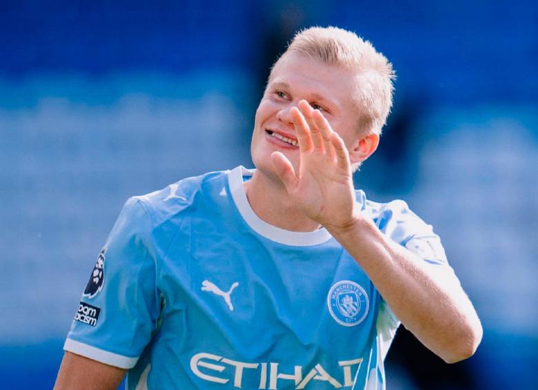 El noruego Erling Haaland es una de las figuras del Manchester City. FOTO: X-@ManCityES