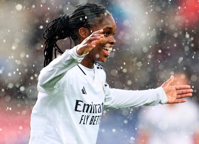 Linda Caicedo, entre las figuras de su equipo en el triunfo ante el Barcelona. FOTO X-REAL MADRID