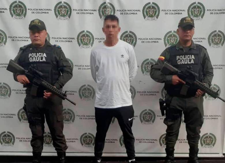 Luego de seis años de seguimientos se logró la captura de ‘Juan XXIII’, acusado de varios delitos en jurisdicción de Bello. FOTO CORTESÍA