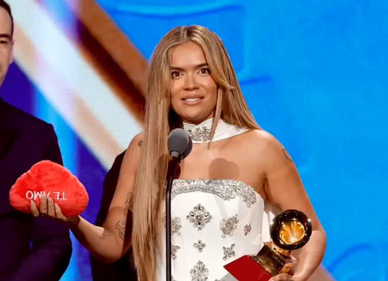 Karol G ganó Canción del año por Si antes te hubiera conocido. FOTO Getty
