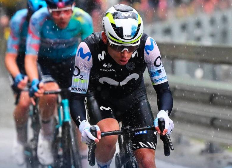 Éiner Rubio, entre los hombres que se destacó este miércoles en la quinta etapa del Giro de Italia. FOTO GETTY