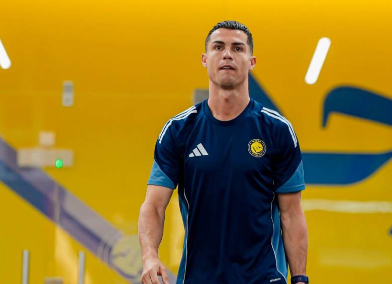 Esta es la imagen que compartió el Al Nassr de Cristiano Ronaldo en el entrenamiento del este martes en Riad. FOTO TOMADA X@AlNassrFC_EN