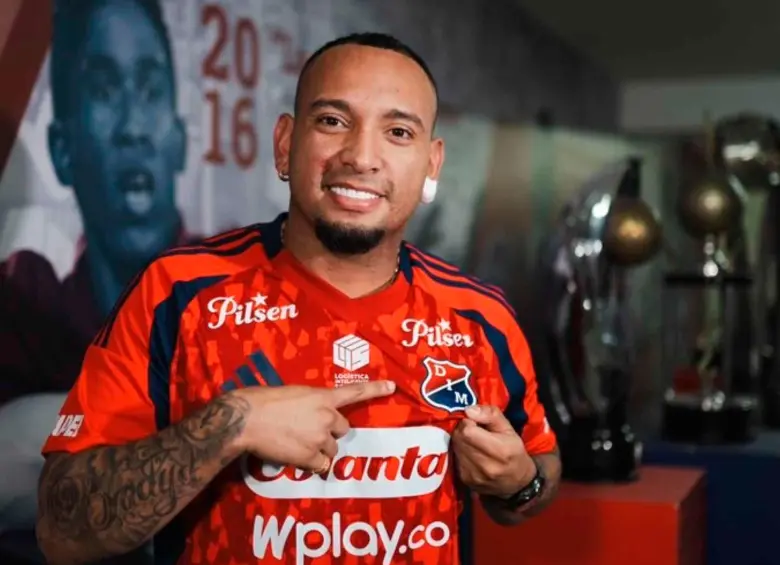 Jarlan Barrera es nuevo jugador del Independiente Medellín. FOTO CORTESÍA DIM 