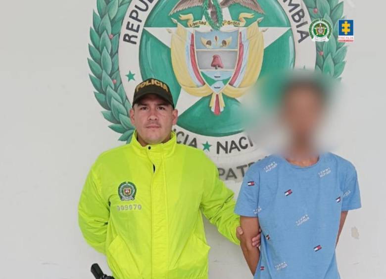 Capturaron al padrastro del niño de 2 años que falleció en el Hospital General de Medellín el 28 de agosto. FOTO: Policía
