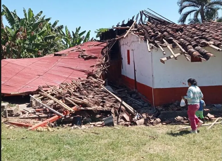 Una de las poblaciones más afectadas tras el terremoto son las familias cafeteras. Foto: Redes sociales