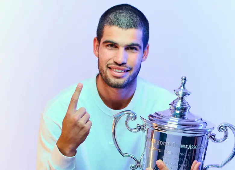 Carlos Alcaraz ya suma dos títulos del US Open. FOTO X-US OPEN