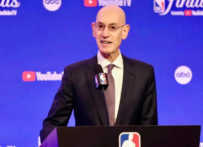Adam Silver, comisionado de la NBA. Foto: Tomada de redes @NBA