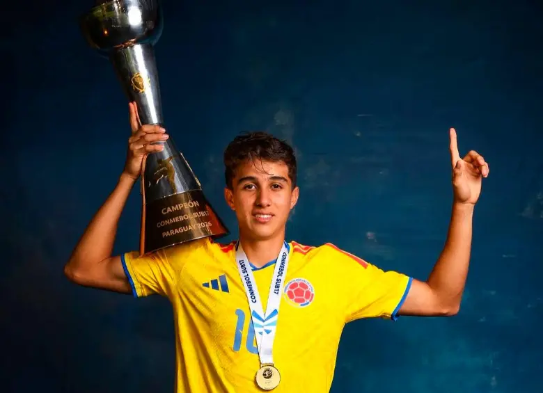 El 10 colombiano fue una de las grandes figuras de Colombia en el Sudamericano Sub-17. FOTO CONMEBOL