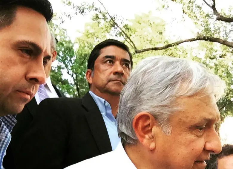 Trejo junto al expresidente de México, Andrés Manuel López Obrador. FOTO CORTESÍA