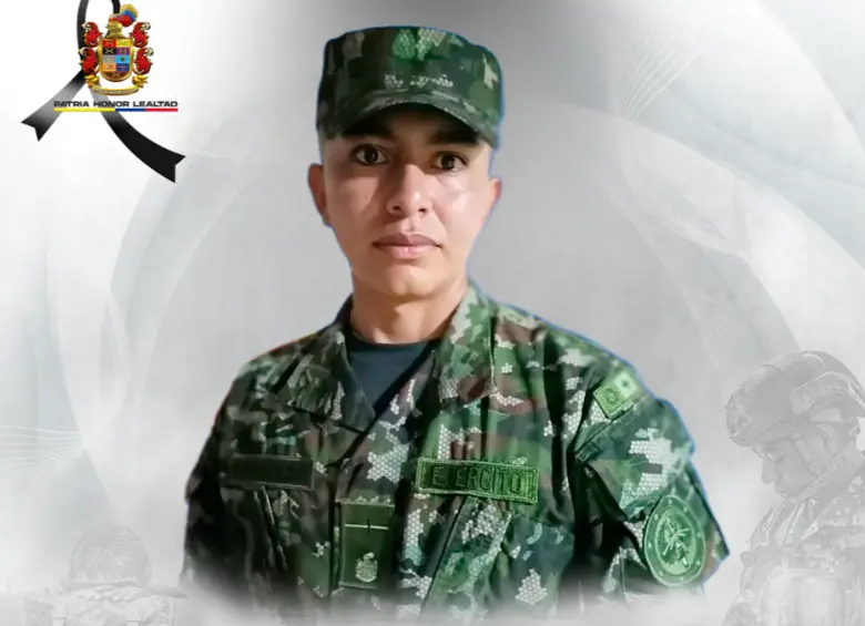 El soldado Jhoan Camilo Sanabria Mendoza falleció por la activación de un campo minado que habría sido instalado por el Clan del Golfo. Foto: cortesía Ejército nacional.